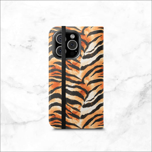 Barely Tamed - iPhone Flip Case Wallet, Leather Folio Case Phone Case-aesthetic phone case-shockproof phone case-cute phone case-designer phone case-elegant phone case-luxury phone case-phone accessories-fashion accessory