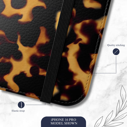 Burnt Honey - iPhone Flip Case Wallet, Leather Folio Case Phone Case-aesthetic phone case-shockproof phone case-cute phone case-designer phone case-elegant phone case-luxury phone case-phone accessories-fashion accessory