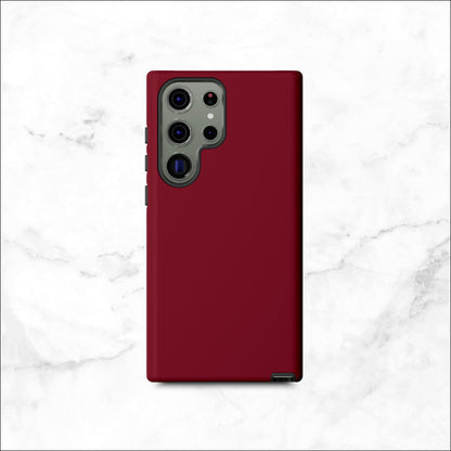 Burgundy - Samsung Galaxy Case Phone Case-aesthetic phone case-shockproof phone case-cute phone case-designer phone case-elegant phone case-luxury phone case-phone accessories-fashion accessory