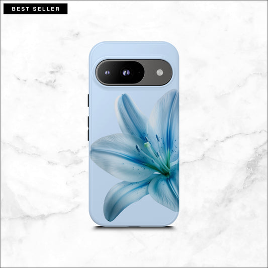 Clear Skies - Floral Google Pixel Case Phone Case-aesthetic phone case-shockproof phone case-cute phone case-designer phone case-elegant phone case-luxury phone case-phone accessories-fashion accessory