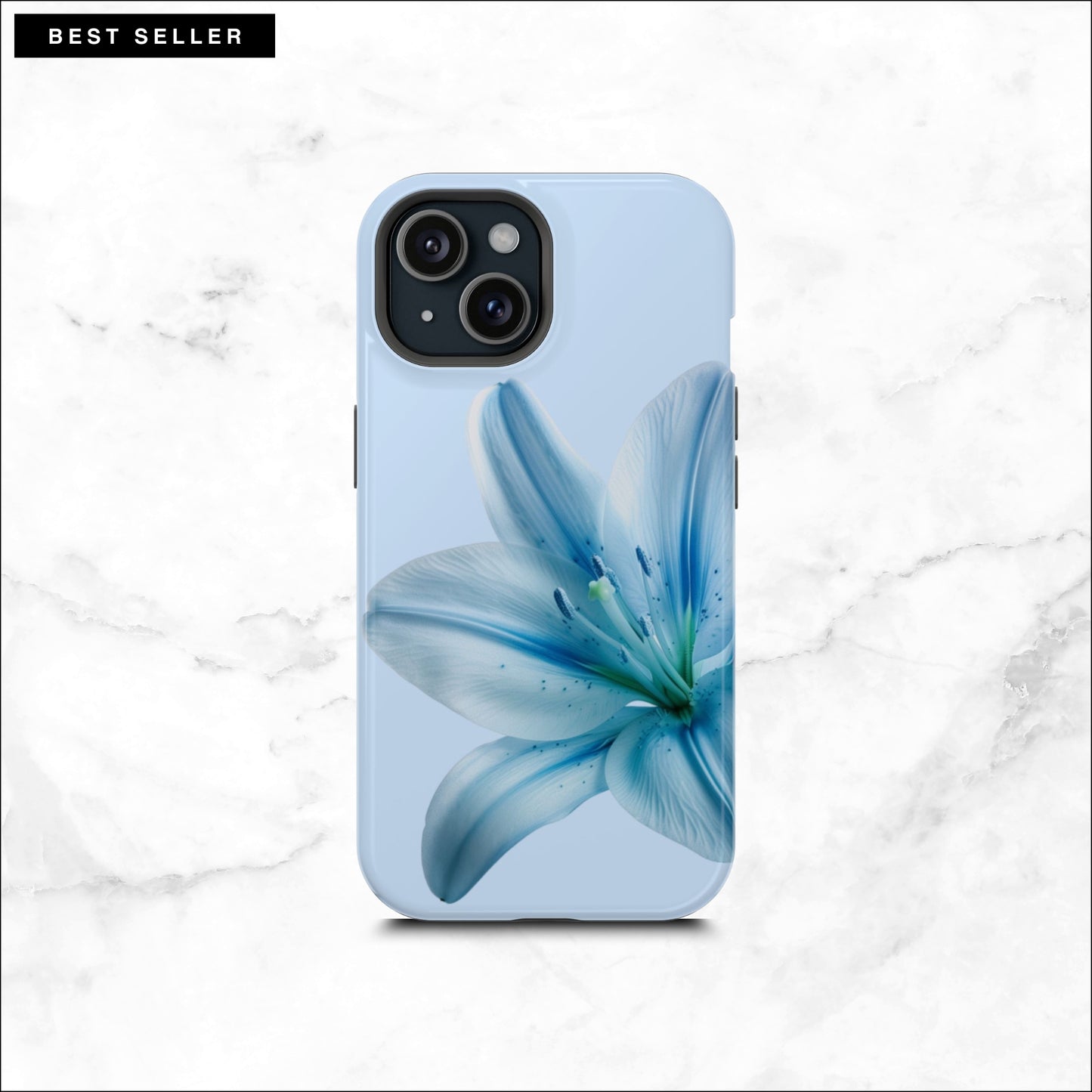 Clear Skies - Floral Magsafe iPhone Case Phone Case-aesthetic phone case-shockproof phone case-cute phone case-designer phone case-elegant phone case-luxury phone case-phone accessories-fashion accessory