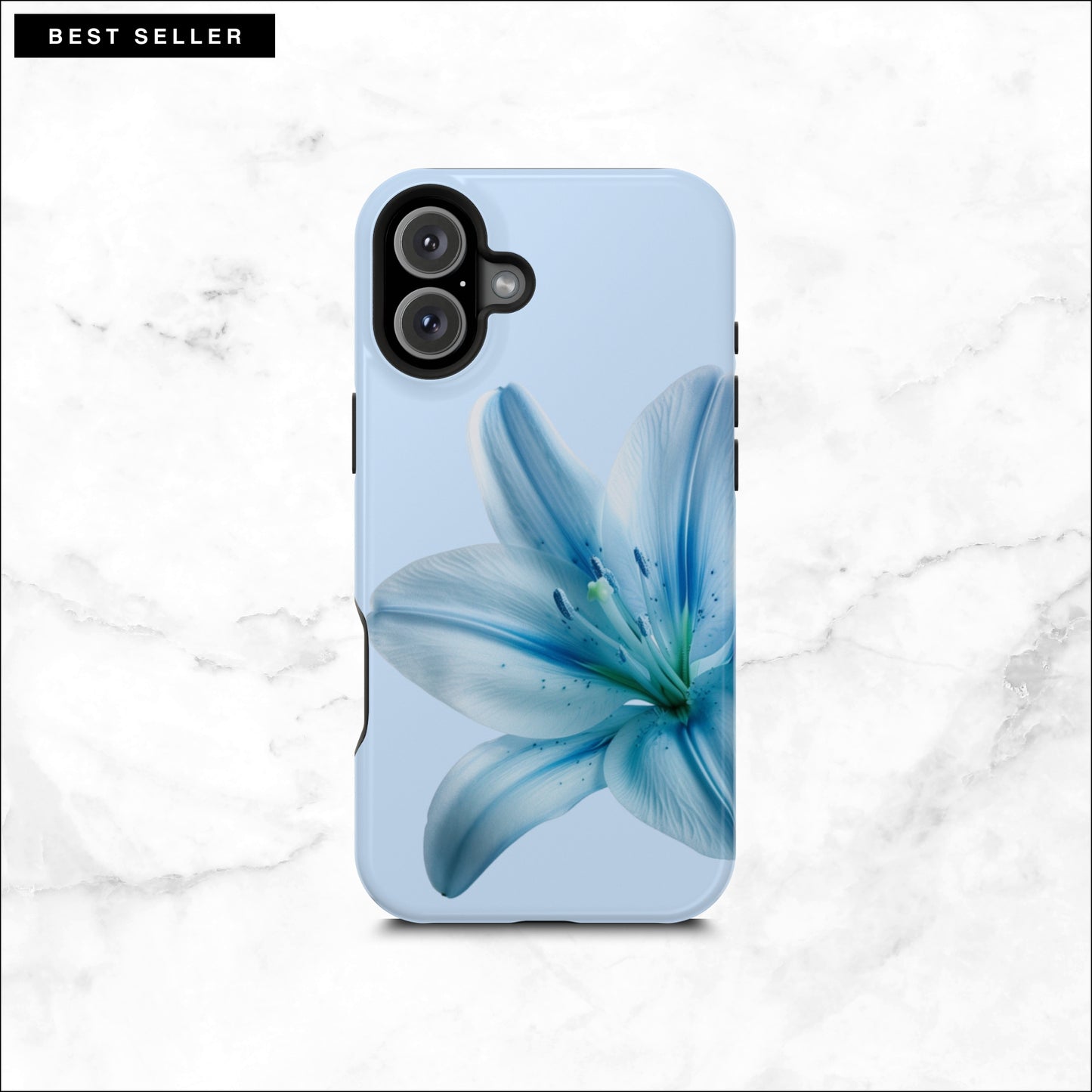Clear Skies - Floral Magsafe iPhone Case Phone Case-aesthetic phone case-shockproof phone case-cute phone case-designer phone case-elegant phone case-luxury phone case-phone accessories-fashion accessory