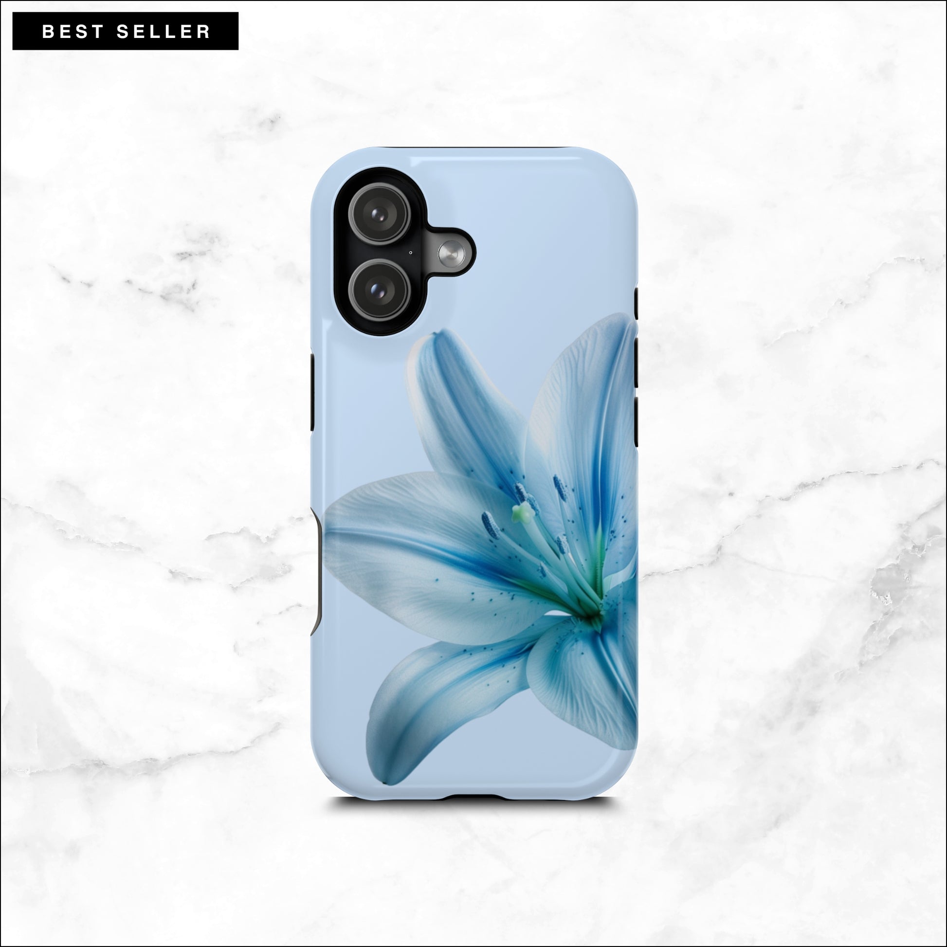 Clear Skies - Floral Magsafe iPhone Case Phone Case-aesthetic phone case-shockproof phone case-cute phone case-designer phone case-elegant phone case-luxury phone case-phone accessories-fashion accessory