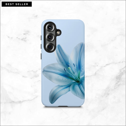 Clear Skies - Floral Samsung Galaxy Case Phone Case-aesthetic phone case-shockproof phone case-cute phone case-designer phone case-elegant phone case-luxury phone case-phone accessories-fashion accessory