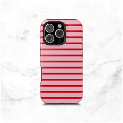Candy Stripes - Magsafe iPhone Case Phone Case-aesthetic phone case-shockproof phone case-cute phone case-designer phone case-elegant phone case-luxury phone case-phone accessories-fashion accessory